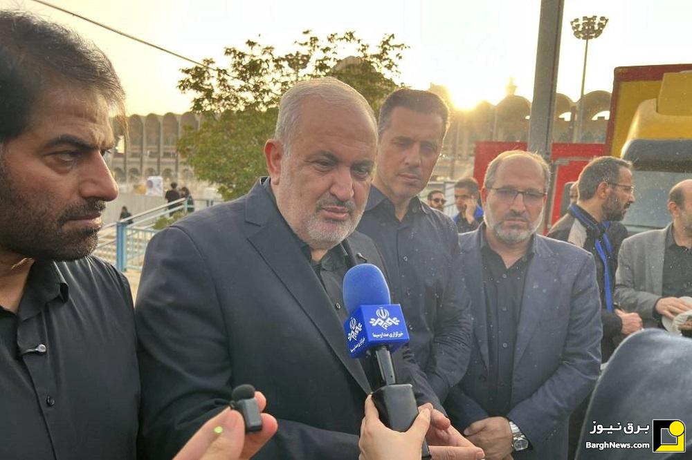 بازدید وزیر نیرو از روند آماده‌سازی زیرساخت‌های آب و برق در مصلای تهران