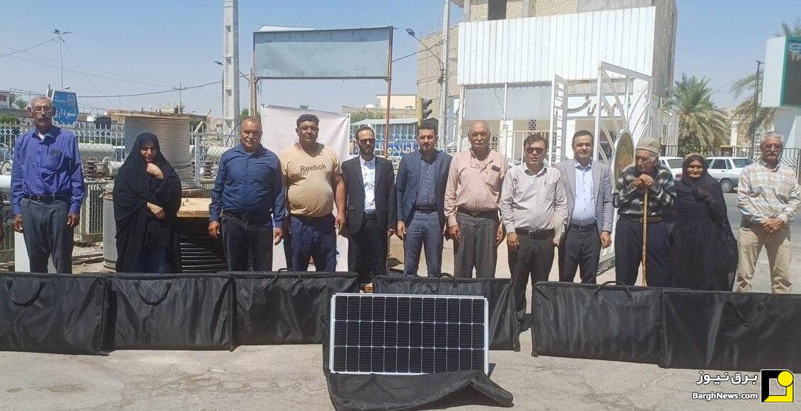 اهدای ۷۰ دستگاه سامانه خورشیدی به عشایر شهرستان خنج در استان فارس