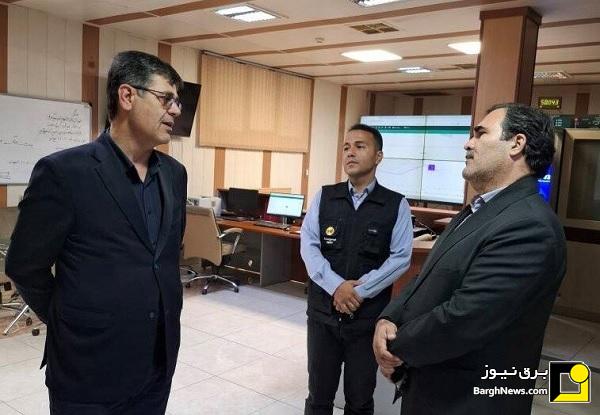 بازدید مدیرعامل توانیر از مرکز دیسپاچینگ و فوریت‌های برق توزیع برق قزوین